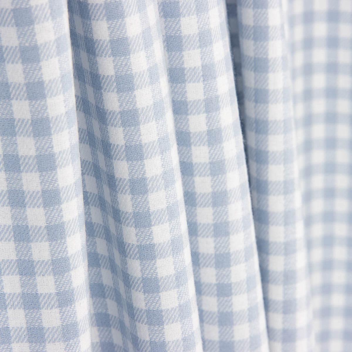 Flanell Baumwolle Vichy Kariert Baumwolle Vichy Blau Weich - Ribes y Casals