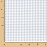 Stoff Flannelette Baumwolle Vichy Quadrate Soft Blau 110 x 150 cm - Ribes y Casals