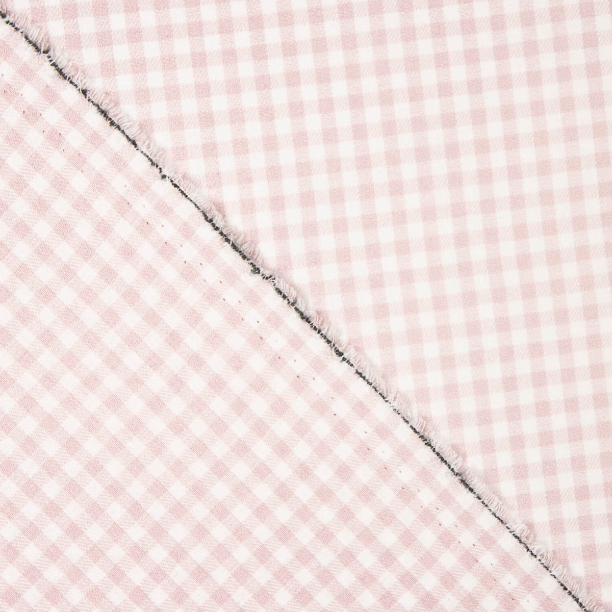 Flanell Baumwolle Vichy Baumwolle Quadrate Soft Pink - Ribes y Casals
