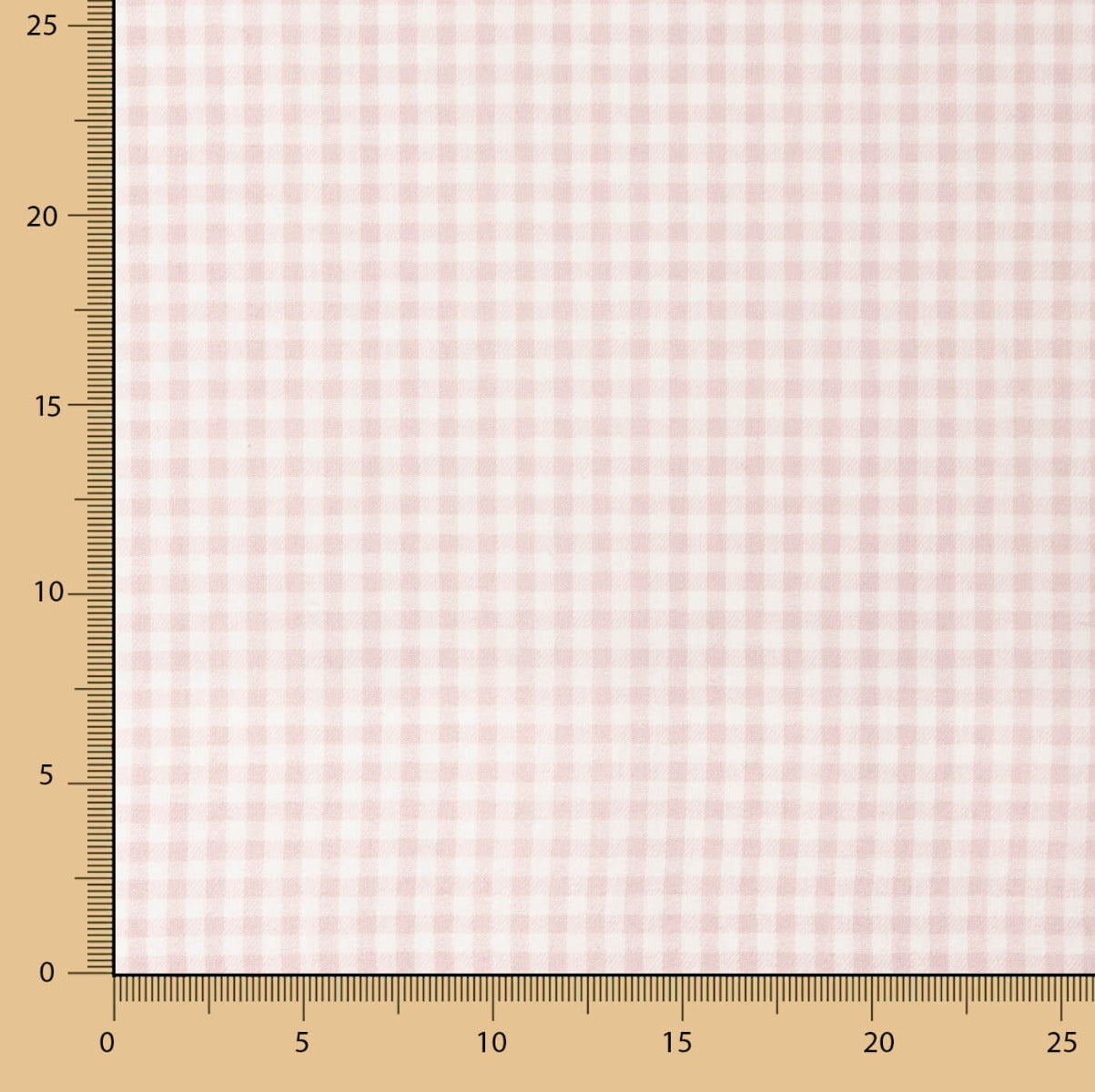 Flanell Baumwolle Vichy Baumwolle Quadrate Soft Pink - Ribes y Casals