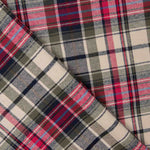 Beige karierter Baumwollflanell - Ribes y Casals