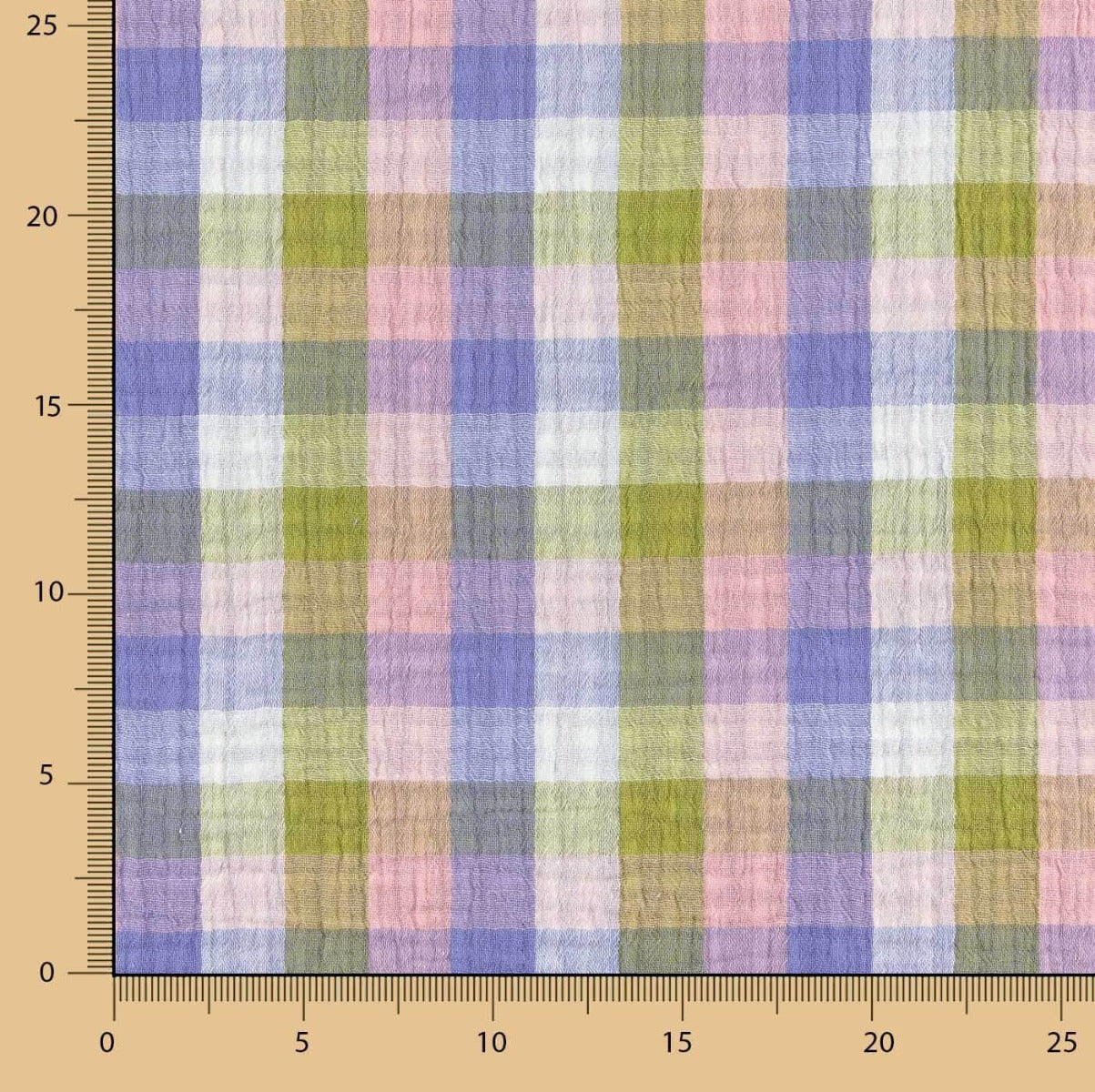 Doppelte Gaze Bambula Reversible Square Pastell - Ribes y Casals