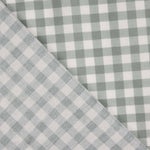 Feines Vichy-Karo-T-Shirt in Salbeigrün - Ribes y Casals