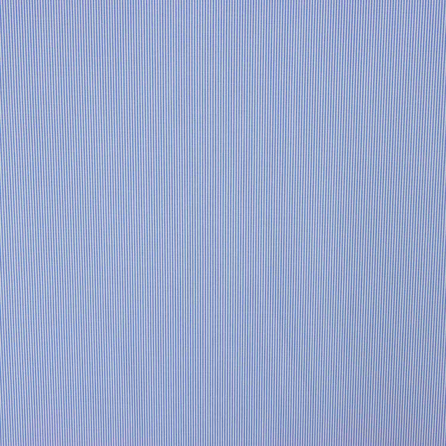 Voile Baumwolle Blau-Weiß Fein gestreift - Ribes y Casals