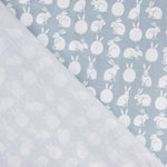 Bedruckter Perkal Kaninchen Aqua - Ribes y Casals