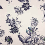 Bedruckter Polyester-Satin „Nachtgarten“ - Ribes y Casals