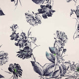 Bedruckter Polyester-Satin „Nachtgarten“ - Ribes y Casals