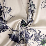Bedruckter Polyester-Satin „Nachtgarten“ - Ribes y Casals