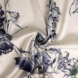 Bedruckter Polyester-Satin „Nachtgarten“ - Ribes y Casals
