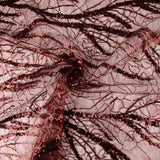 Roter Pailletten-Fantasie-Tüll - Ribes y Casals