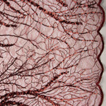 Roter Pailletten-Fantasie-Tüll - Ribes y Casals