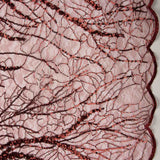 Roter Pailletten-Fantasie-Tüll - Ribes y Casals