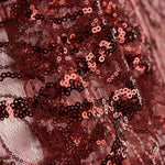 Roter Pailletten-Fantasie-Tüll - Ribes y Casals