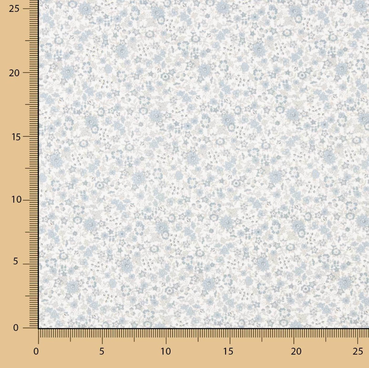 Batiste Baumwollnebel Floral 100 x 150 cm - Ribes y Casals