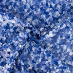 Georgette Pailletten Maxibälle Blau - Ribes y Casals