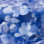 Georgette Pailletten Maxibälle Blau - Ribes y Casals