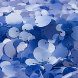 Georgette Pailletten Maxibälle Blau - Ribes y Casals