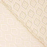 Jacquard-Leinwand Teardrop Lurex Ecru - Ribes y Casals
