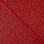 Roter Lurex Teardrop Jacquard Segeltuch Retal Lurex - Breite 280 cm - Ribes y Casals
