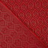 Roter Lurex Teardrop Jacquard Segeltuch Retal Lurex - Breite 280 cm - Ribes y Casals
