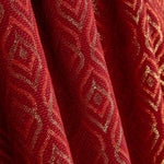 Roter Lurex Teardrop Jacquard Segeltuch Retal Lurex - Breite 280 cm - Ribes y Casals