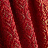 Roter Lurex Teardrop Jacquard Segeltuch Retal Lurex - Breite 280 cm - Ribes y Casals