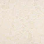 Jacquard-Leinwand Weihnachten Lurex Ecru - Ribes y Casals