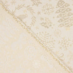 Jacquard-Leinwand Weihnachten Lurex Ecru - Ribes y Casals