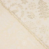 Jacquard-Leinwand Weihnachten Lurex Ecru - Ribes y Casals