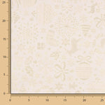 Jacquard-Leinwand Weihnachten Lurex Ecru - Ribes y Casals