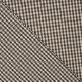 Dunkelgrau-Camel Vichy Cotton Retal - Verschiedene Größen x Breite 140 cm - Ribes y Casals