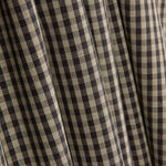 Dunkelgrau-Camel Vichy Cotton Retal - Verschiedene Größen x Breite 140 cm - Ribes y Casals