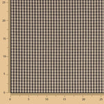 Dunkelgrau-Camel Vichy Cotton Retal - Verschiedene Größen x Breite 140 cm - Ribes y Casals