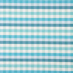 Blau Grünlich Blau Kariert Feinleinen - Ribes y Casals
