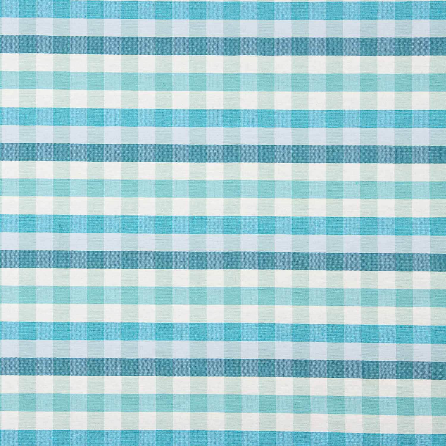 Blau Grünlich Blau Kariert Feinleinen - Ribes y Casals