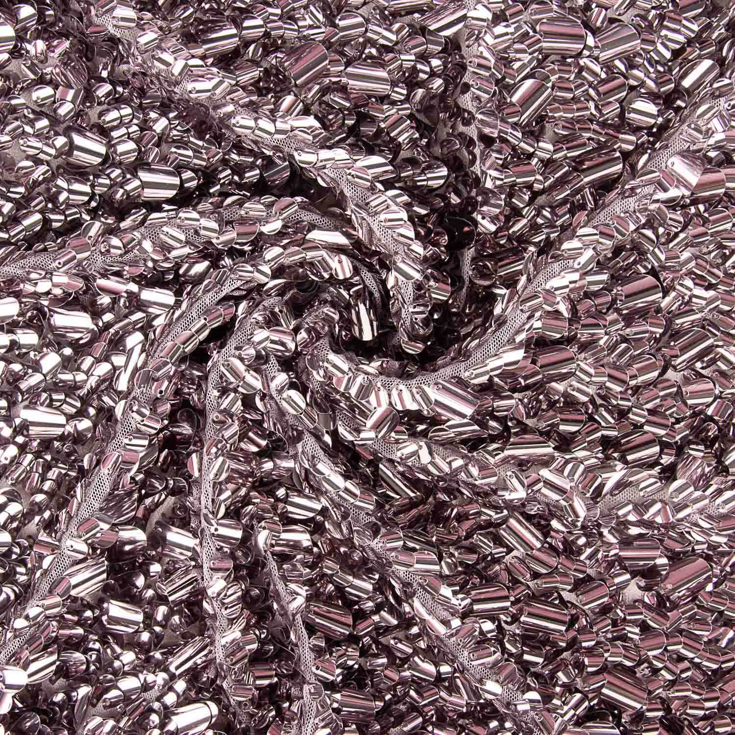 Pailletten-Lycra-Shells Taupe - Ribes y Casals