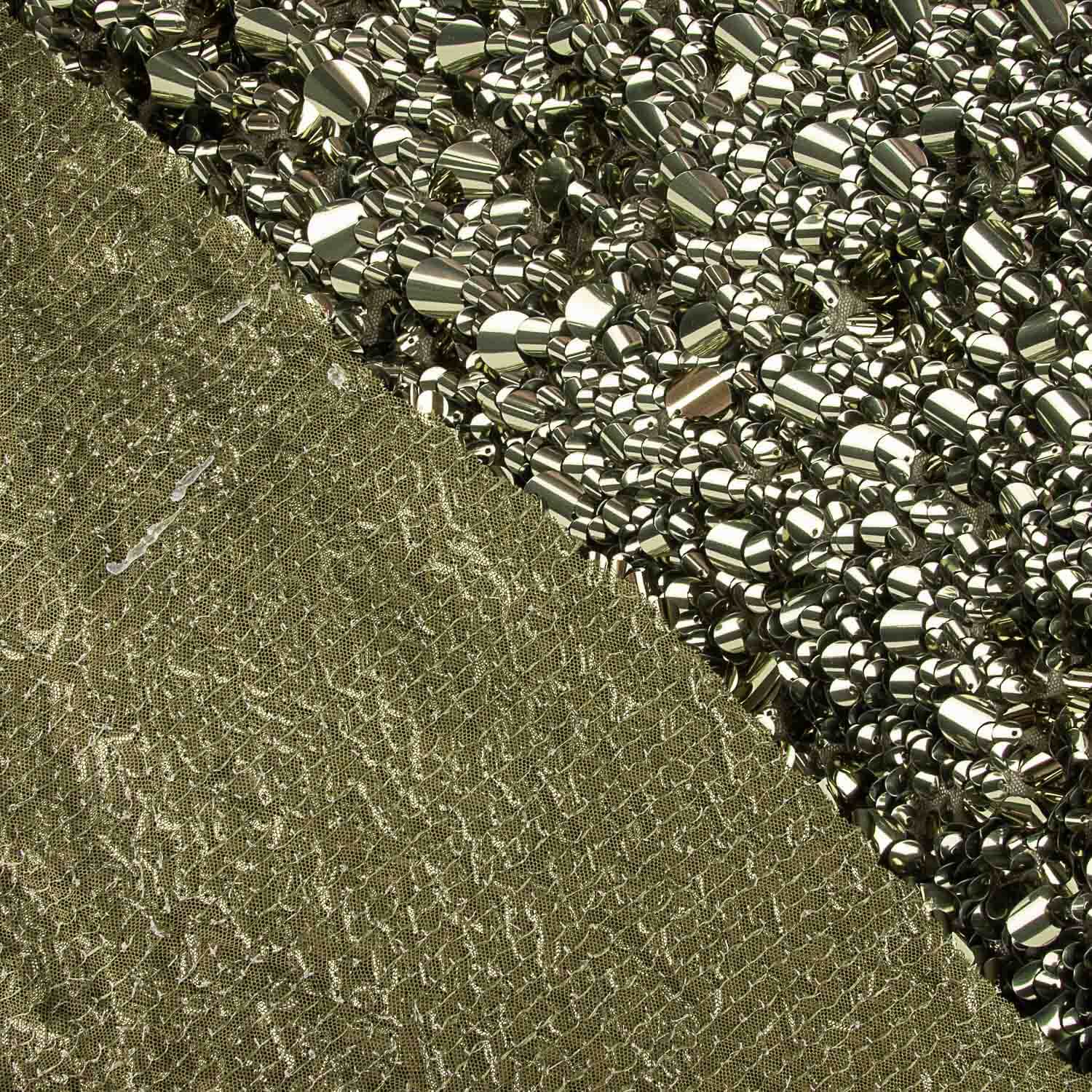 Pailletten-Lycra-Shells Militärgrün - Ribes y Casals