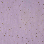 Reststück Baumwoll-Lurex-Stoff „Constelación“ Helllila – Verschiedene Maße x Breite 140 cm - Ribes y Casals