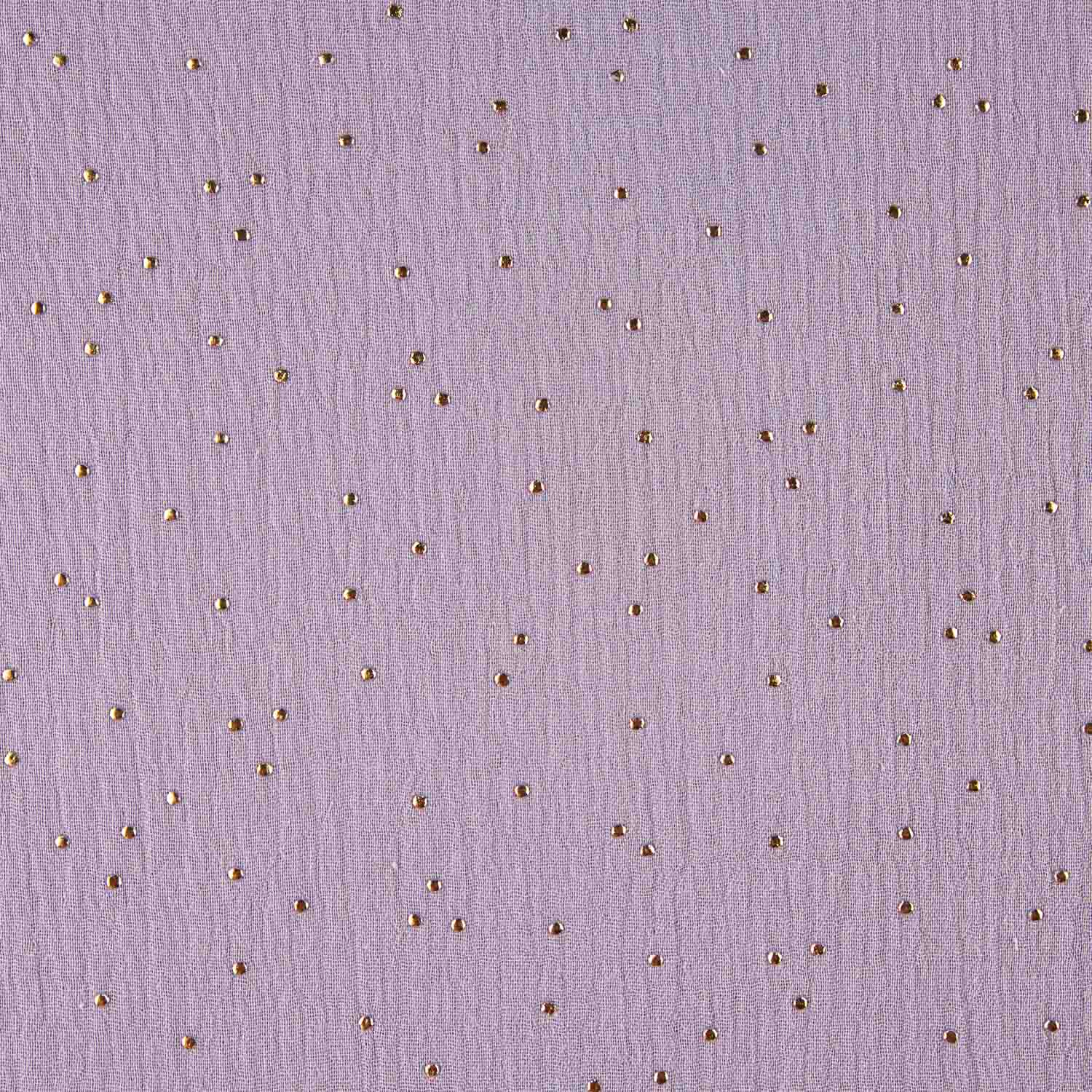 Reststück Baumwoll-Lurex-Stoff „Constelación“ Helllila – Verschiedene Maße x Breite 140 cm - Ribes y Casals