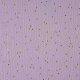 Reststück Baumwoll-Lurex-Stoff „Constelación“ Helllila – Verschiedene Maße x Breite 140 cm - Ribes y Casals