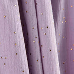 Reststück Baumwoll-Lurex-Stoff „Constelación“ Helllila – Verschiedene Maße x Breite 140 cm - Ribes y Casals