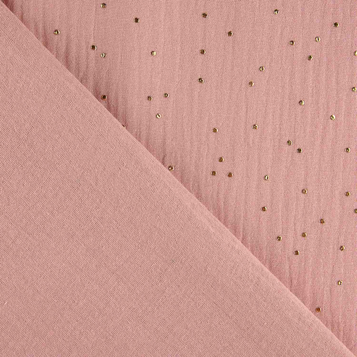 Bambula Baumwolle Lurex Bambula Sternbild Rosa - Ribes y Casals