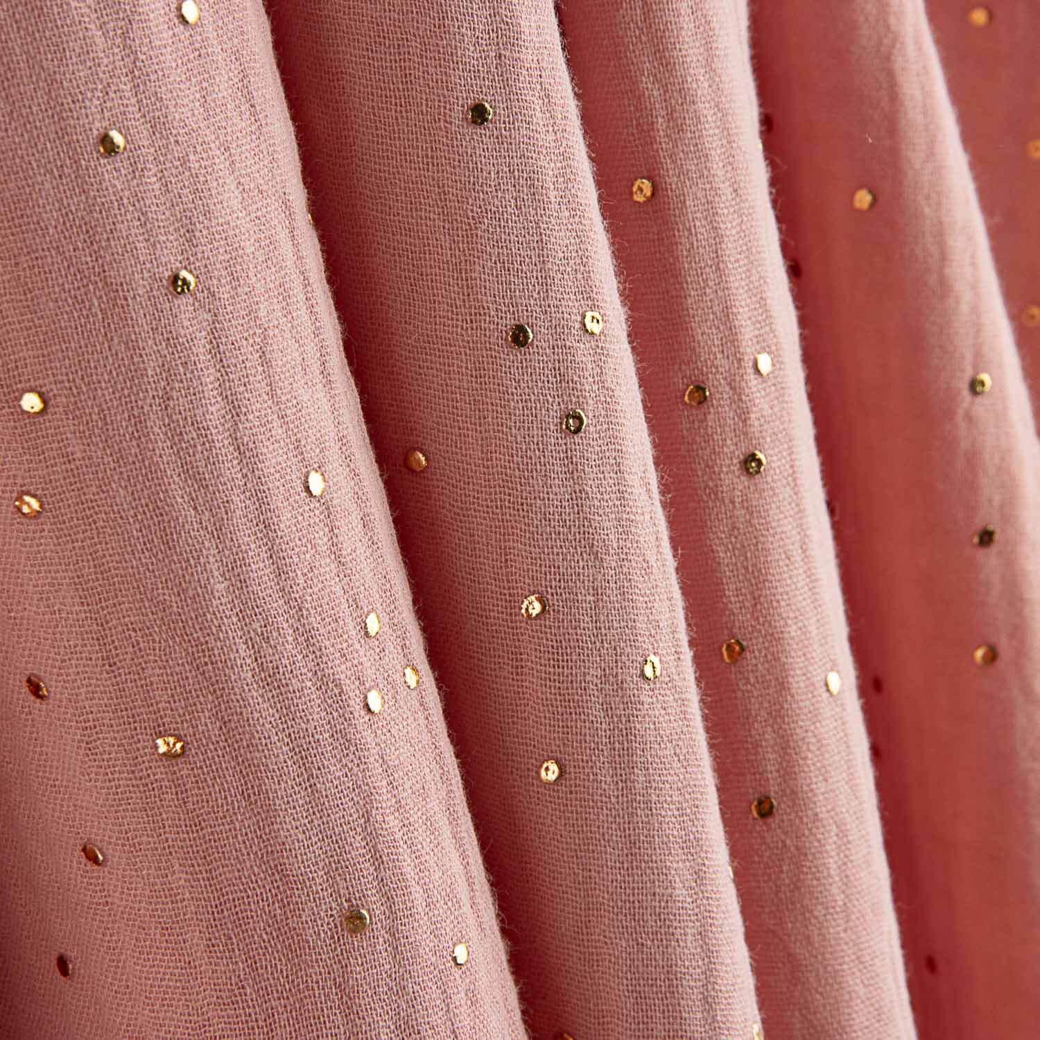Bambula Baumwolle Lurex Bambula Sternbild Rosa - Ribes y Casals