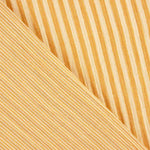 Reststück Musselin, doppellagiges Gaze, zweifarbige Streifen, gelb – verschiedene Maße x Breite 150 cm - Ribes y Casals