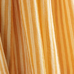 Reststück Musselin, doppellagiges Gaze, zweifarbige Streifen, gelb – verschiedene Maße x Breite 150 cm - Ribes y Casals