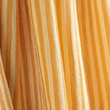 Reststück Musselin, doppellagiges Gaze, zweifarbige Streifen, gelb – verschiedene Maße x Breite 150 cm - Ribes y Casals