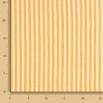 Reststück Musselin, doppellagiges Gaze, zweifarbige Streifen, gelb – verschiedene Maße x Breite 150 cm - Ribes y Casals