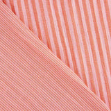 Musselin-Reststück, doppellagig, mit Streifen, zweifarbig, rot – verschiedene Maße, Breite 150 cm - Ribes y Casals