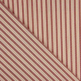 Flacher Stoffrest mit vertikalen Streifen in Granatrot und Beige – verschiedene Maße x Breite 140 cm - Ribes y Casals