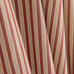 Flacher Stoffrest mit vertikalen Streifen in Granatrot und Beige – verschiedene Maße x Breite 140 cm - Ribes y Casals
